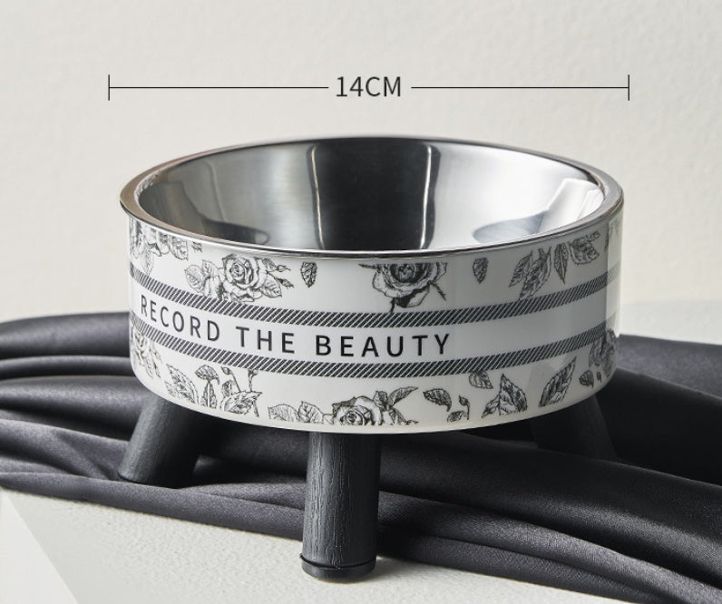 Stainless Anti Slip Bowl With Neck Protection